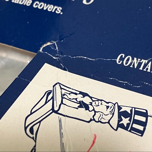 Vintage NWT Hallmark Patriotic Uncle Sam Table Cover Clips - Picture 5 of 7